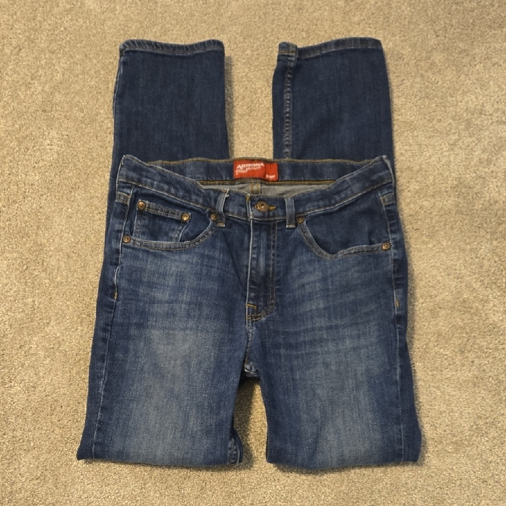 Arizona Jean Company Blue Straight Jeans Boys Size 16 Reg
